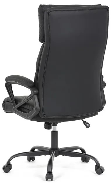 Irodai szék hintamechanikával, fekete műbőr kárpittal. KA-Y346 BK