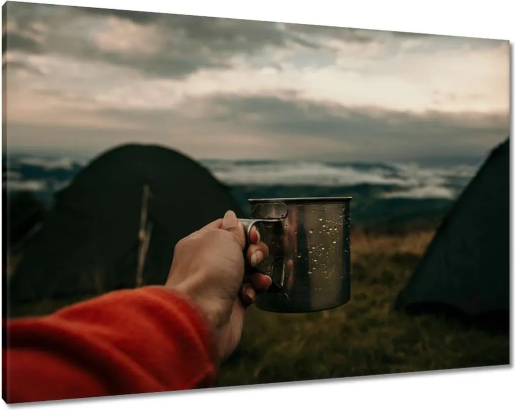 Vászonkép 100x70 Fém túlélő bögre