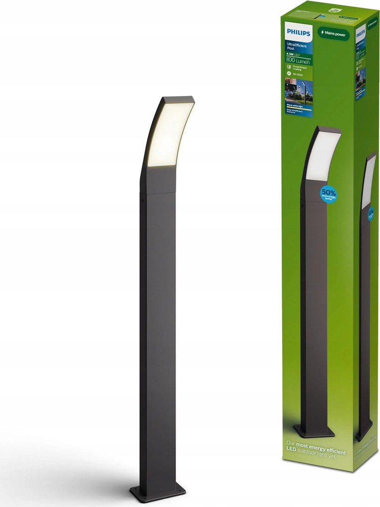 LED-es kerti lámpa Kültéri Philips Splay Álló Oszlop 96cm Prémium