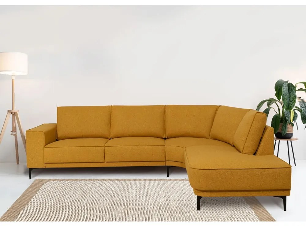 Mustársárga sarokkanapé (jobb oldali) Copenhagen – Scandic