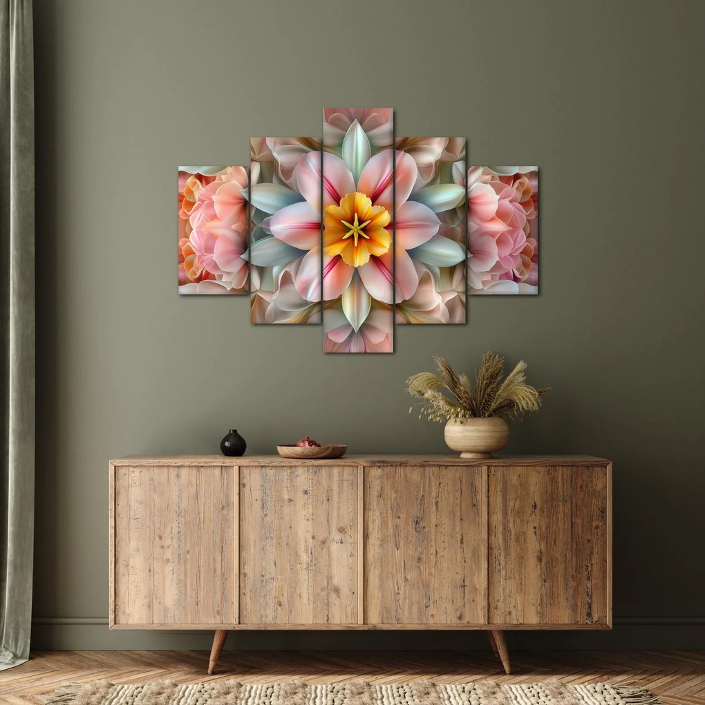 Kép - Kaleidoszkópos virág (150x105 cm)