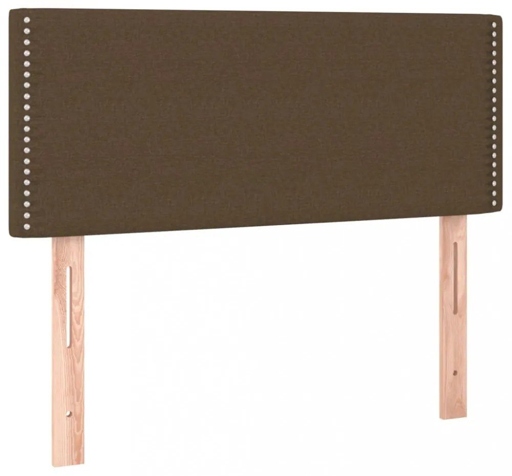 sötétbarna szövet fejtámla 90x5x78/88 cm