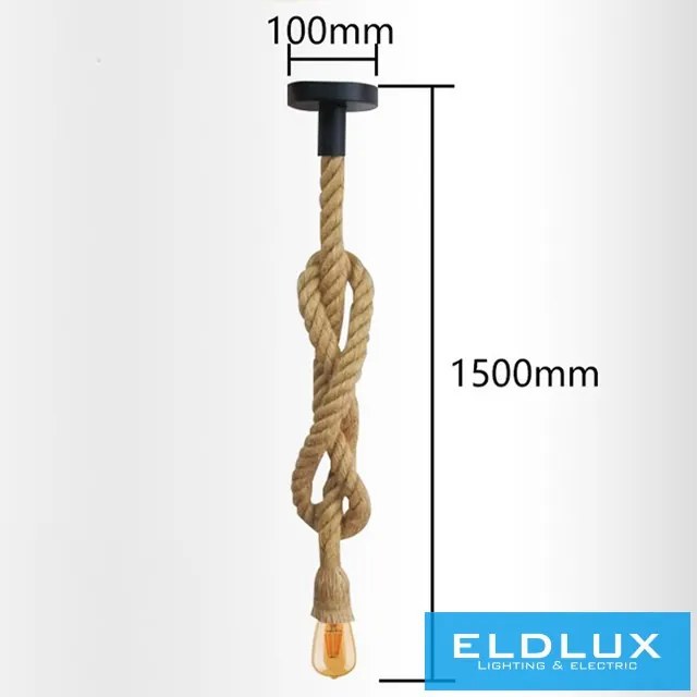 ELDLUX E27-M1 Vintage Függesztett Lámpa IP20