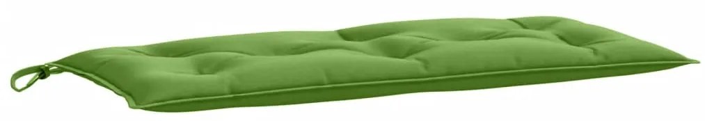 2 db melange zöld szövet kerti pad párna 100 x 50 x 7 cm