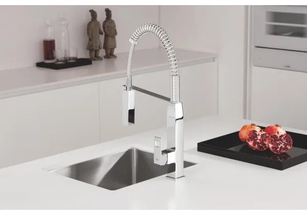 GROHE 31395000 - EUROCUBE 547 mm mosogató csaptelep, fényes króm