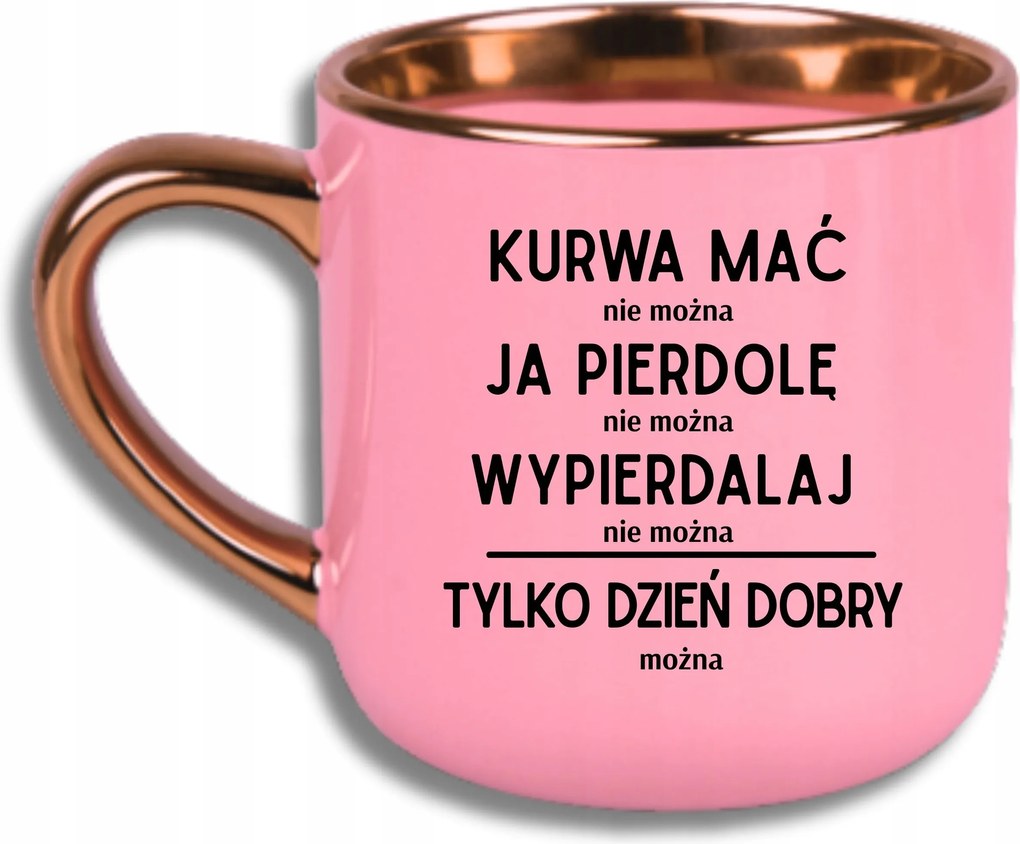 Bögre Rózsaszín Elegáns Nagy Vicces Ajándék Csak Jó Reggelt