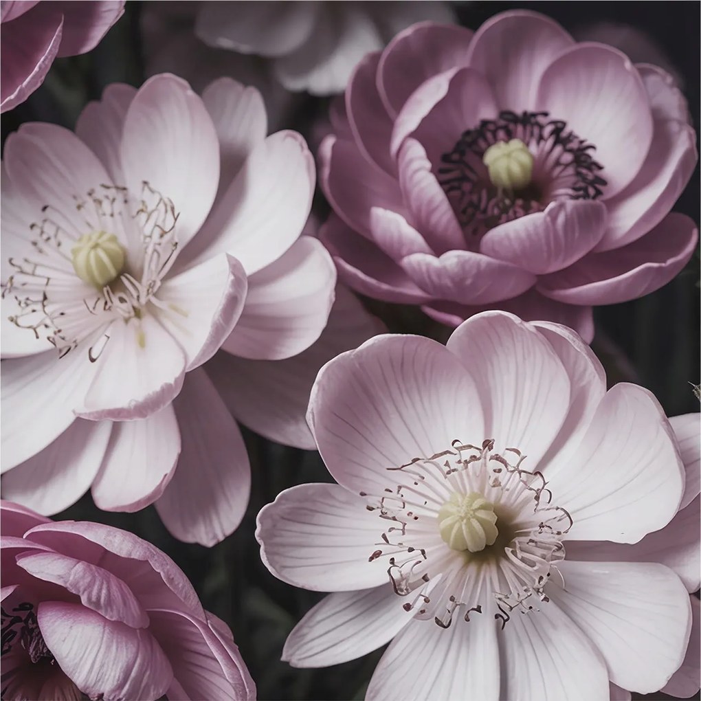 Fotótapéta Fali szett Virágos elegancia 250x250 Ragasztó