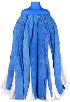 Felmosófej, mikroszál és viszkóz, BONUS MicroMIX, kék-fehér (KHT1304)