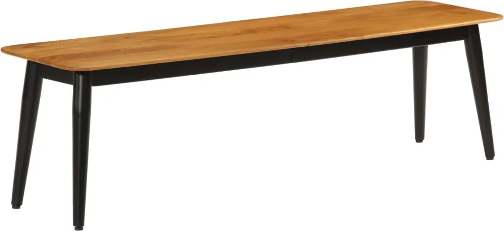 vidaXL tömör mangófa és vas pad 160 x 40 x 45 cm