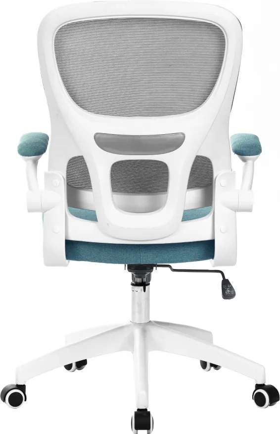 Irodai szék, barna/neomint/fehér, RAMIRO