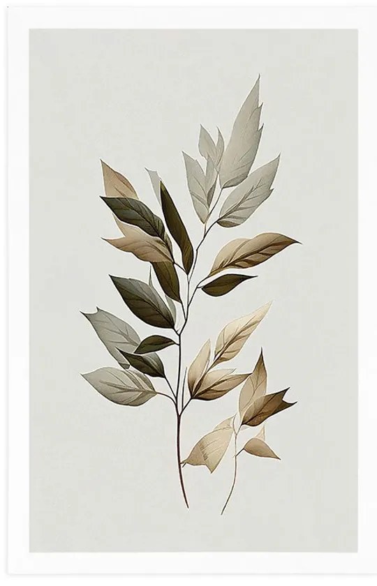 Poszter luxus minimalista levelek