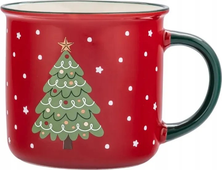 Karácsonyi bögre téli fazék 400ml Karácsonyfa