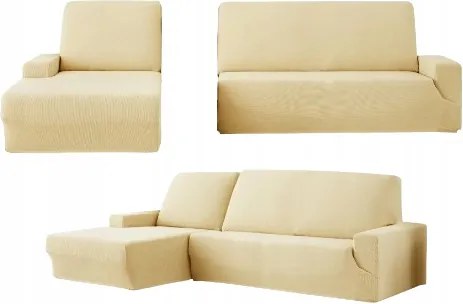 Kanapé Huzat Szett Bézs 280 CM Abj