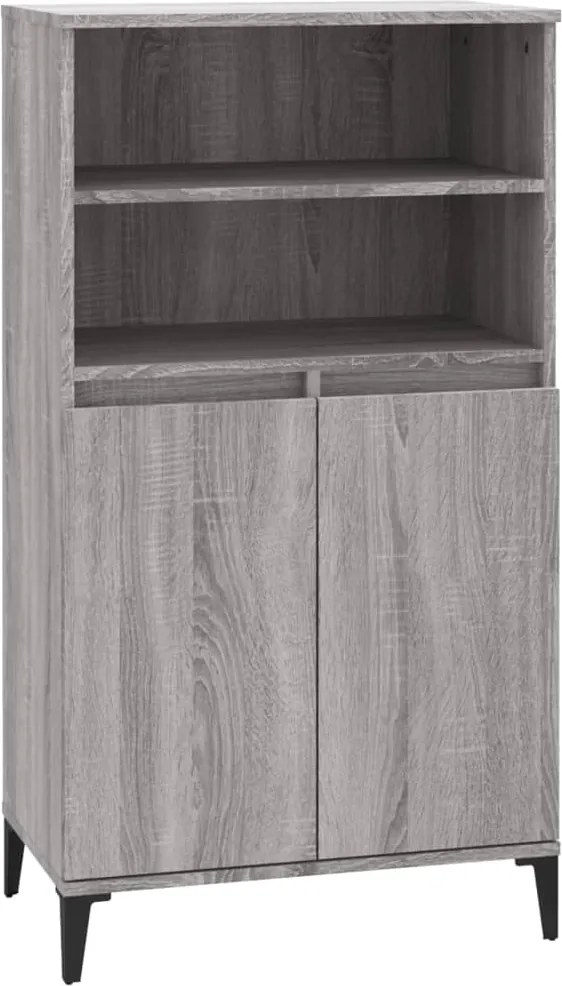 vidaXL szürke sonoma szerelt fa magasszekrény 60 x 36 x 110 cm