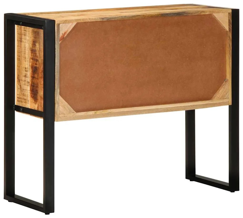 Konzolszekrény 90x35x75 cm Tömör durva fa mangó