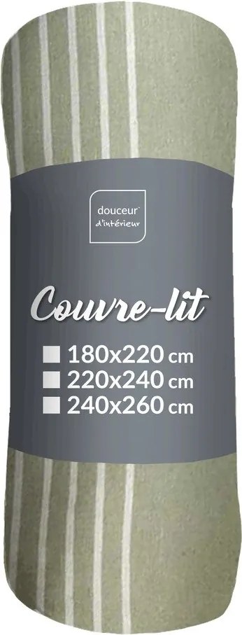 Zöld ágytakaró 220x240 cm Adele – douceur d'intérieur