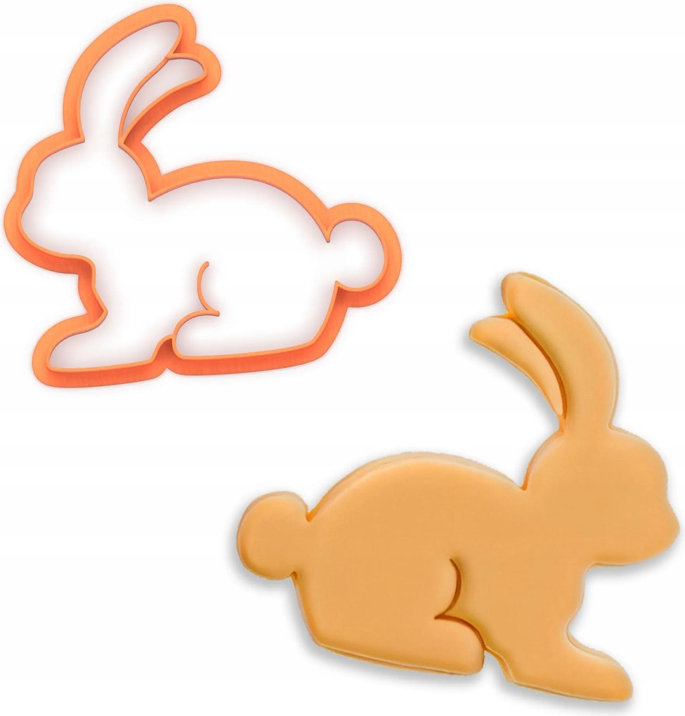 Húsvéti Kekszlyukasztó Prémium Nyuszi Ülő húsvéti