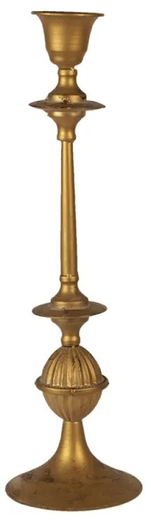 Vintage fém gyertyatartó antikolt arany 53 cm