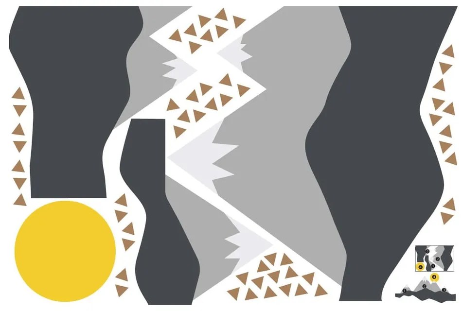 Giant Kid Sticker Scandinavian Mountains Nordika falmatrica - Ambiance