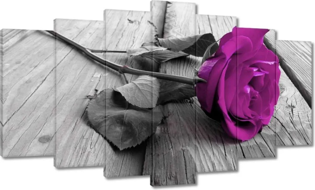 Vászonkép 140x80 Lila rózsa