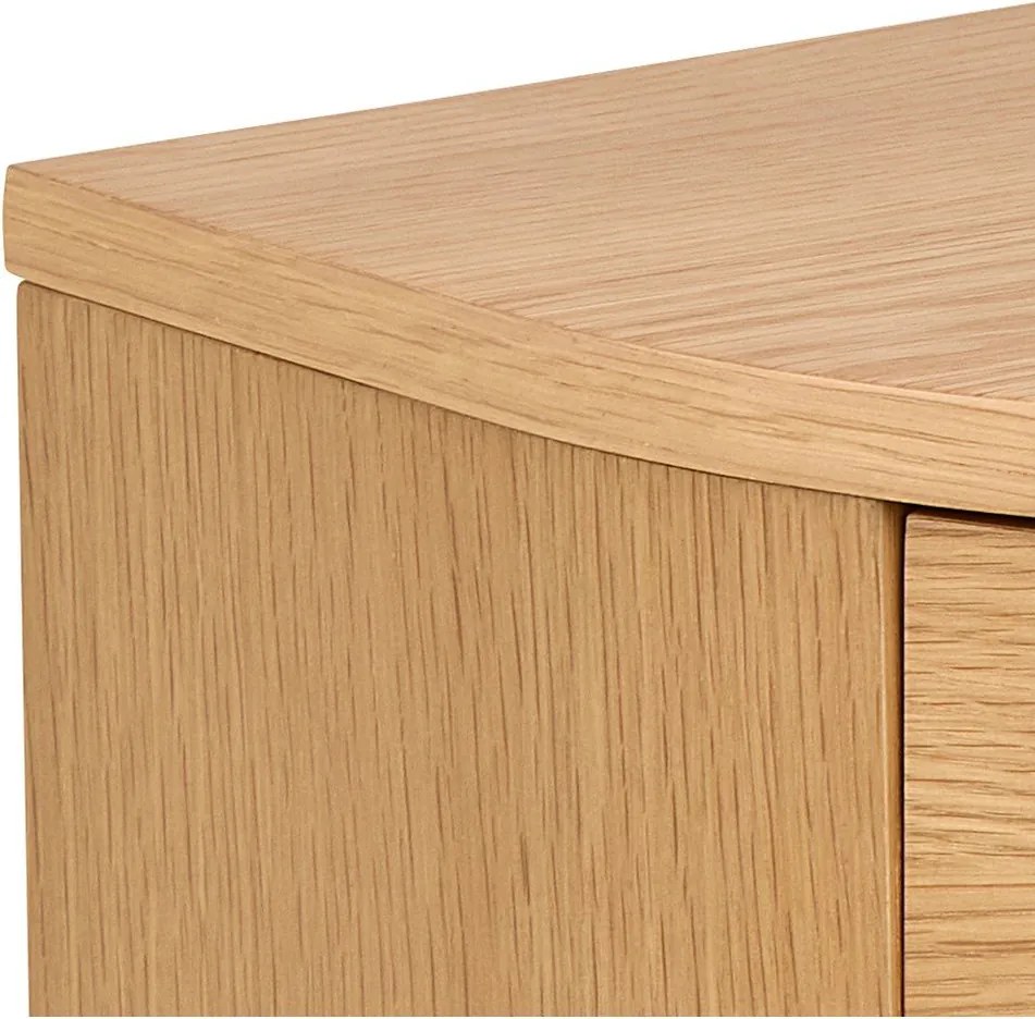 Világos natúr színű éjjeliszekrény tölgyfa dekorral Paron – Actona