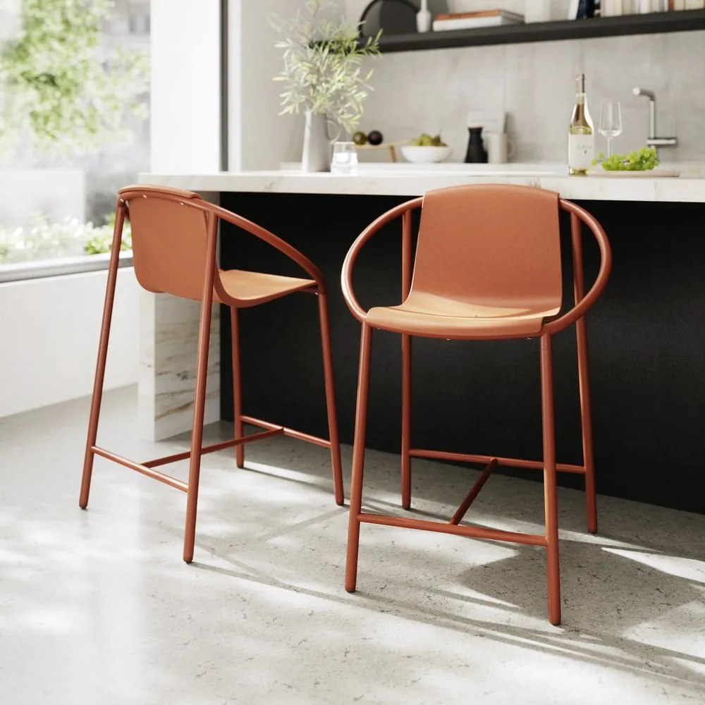 Téglavörös műanyag bárszék 90 cm Ringo – Umbra