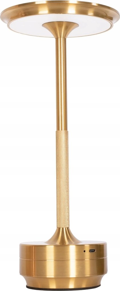 Asztali éjjeli lámpa Akkumulátor Usb Színek Arany
