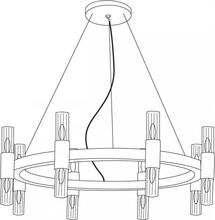 KOLARZ 6010-81630 GRIO Modern Csillár E14 IP20