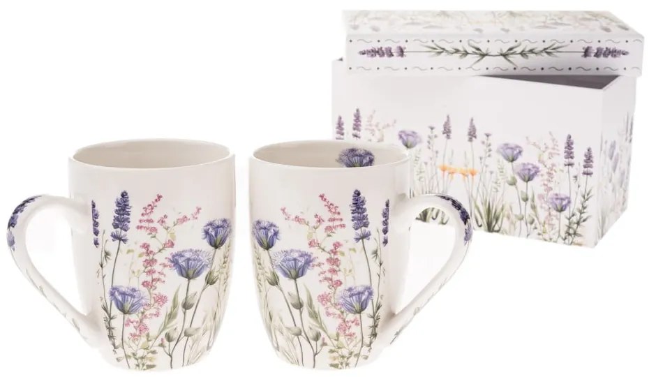 Krémszínű porcelán bögre szett 2 db-os 350 ml – Dakls