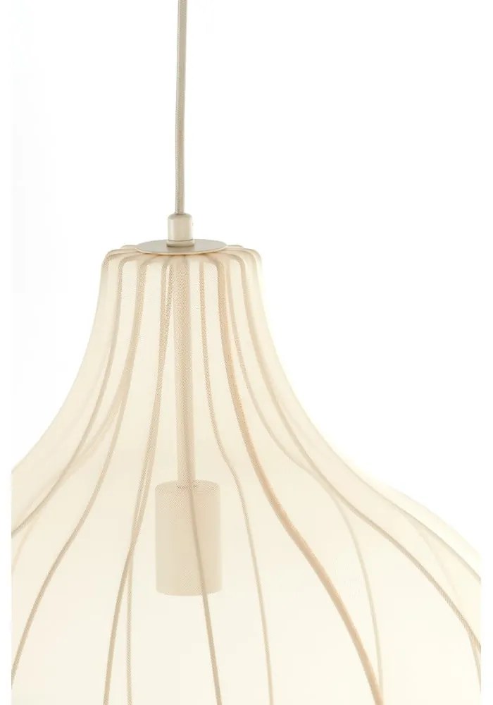 Bézs függőlámpa textil búrával ø 50 cm Elati – Light & Living