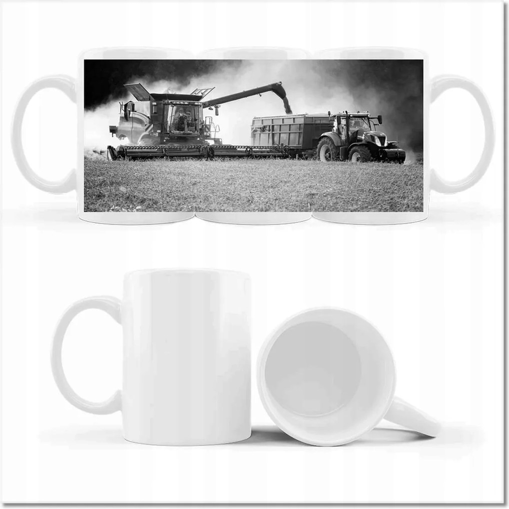 Fényképes bögre Aratás Traktor Kombájn