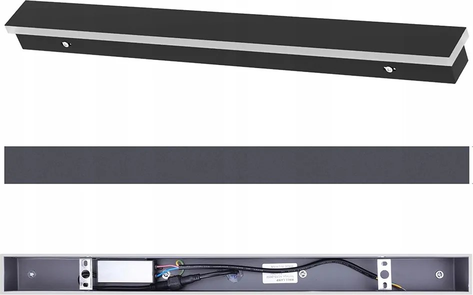 Led lámpa 60cm 20W kültéri homlokzati kerti fali lámpa 3300K Meleg