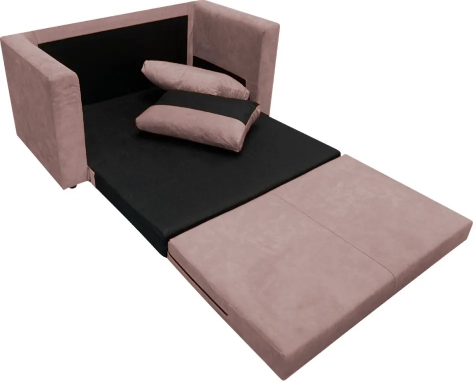Kihúzható kanapé, rózsaszín, BEJA