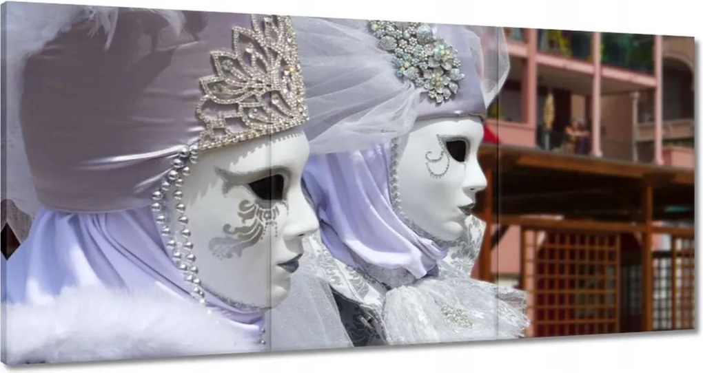 Festmények 120x60 Szórakozás Velencében Maszkok