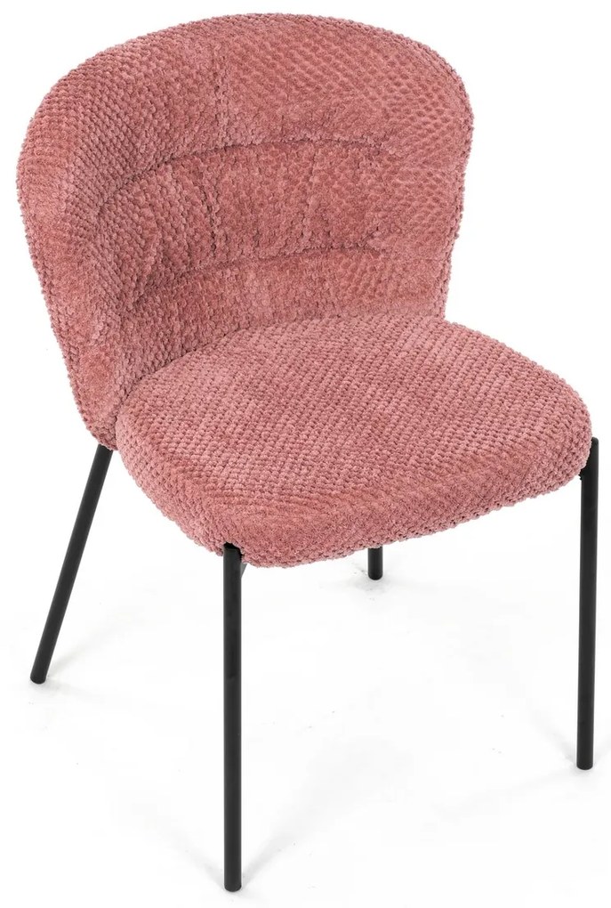 Étkezőszék garnitúra Bouclé CT-W1077 PINK2, 4 db