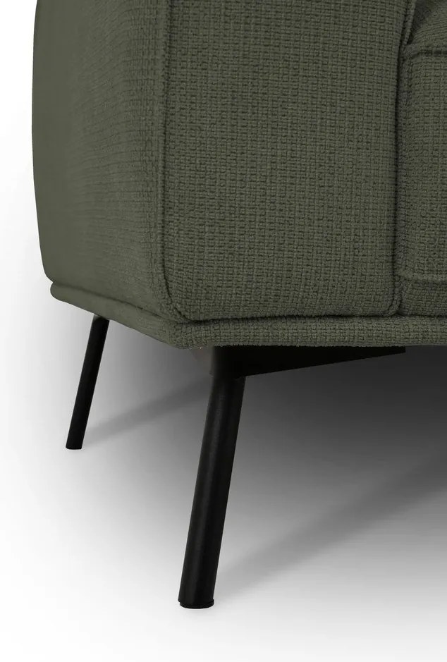 Sötétzöld zsenília sarokkanapé (jobb oldali-L alakú) Amsterdam – Scandic