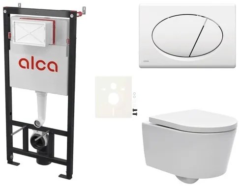 Fali WC szett Alca előtétfalas szereléshez + SAT Brevis WC SIKOASW1