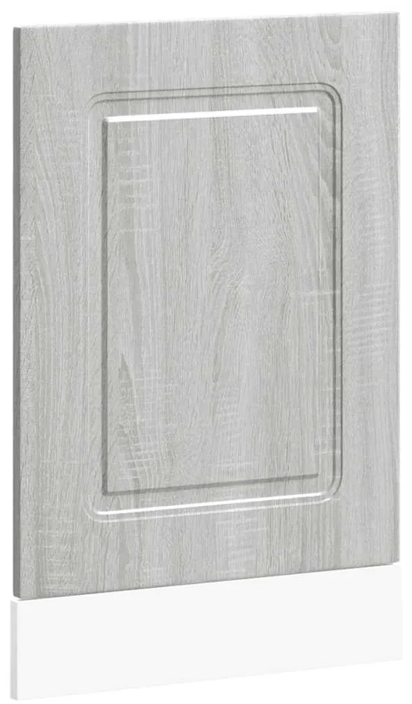 mosogatógép panel Kalmar szürke sonoma 45x1,5x67 cm gépi fa