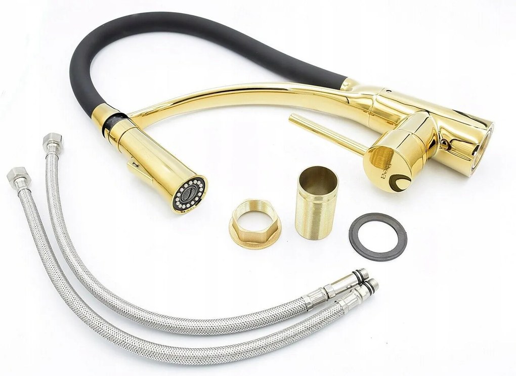 Konyhai csaptelep Rea GASPAR high BLACK / GOLD