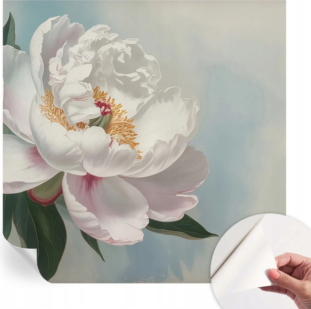 Dekoratív öntapadós fotótapéta Hálószobába Gyönyörű peónia 250x250 cm
