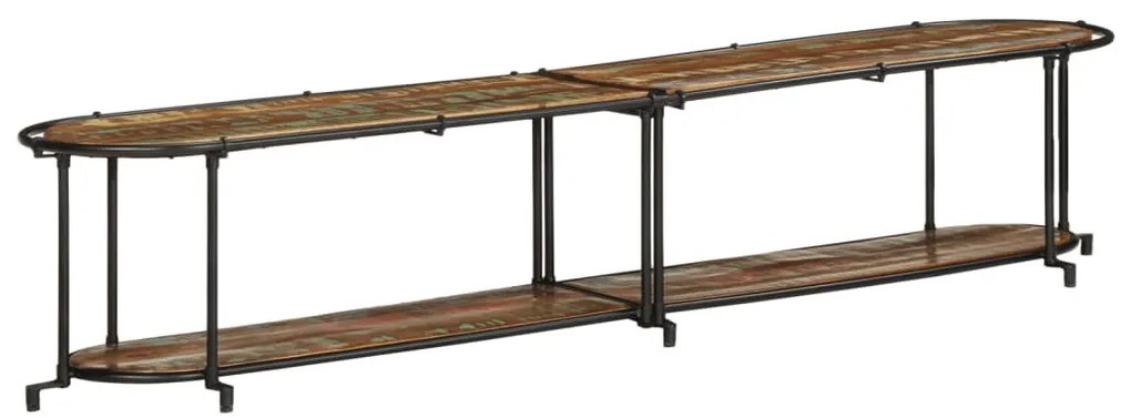 tömör újrahasznosított fa TV-szekrény 200 x 42 x 40 cm