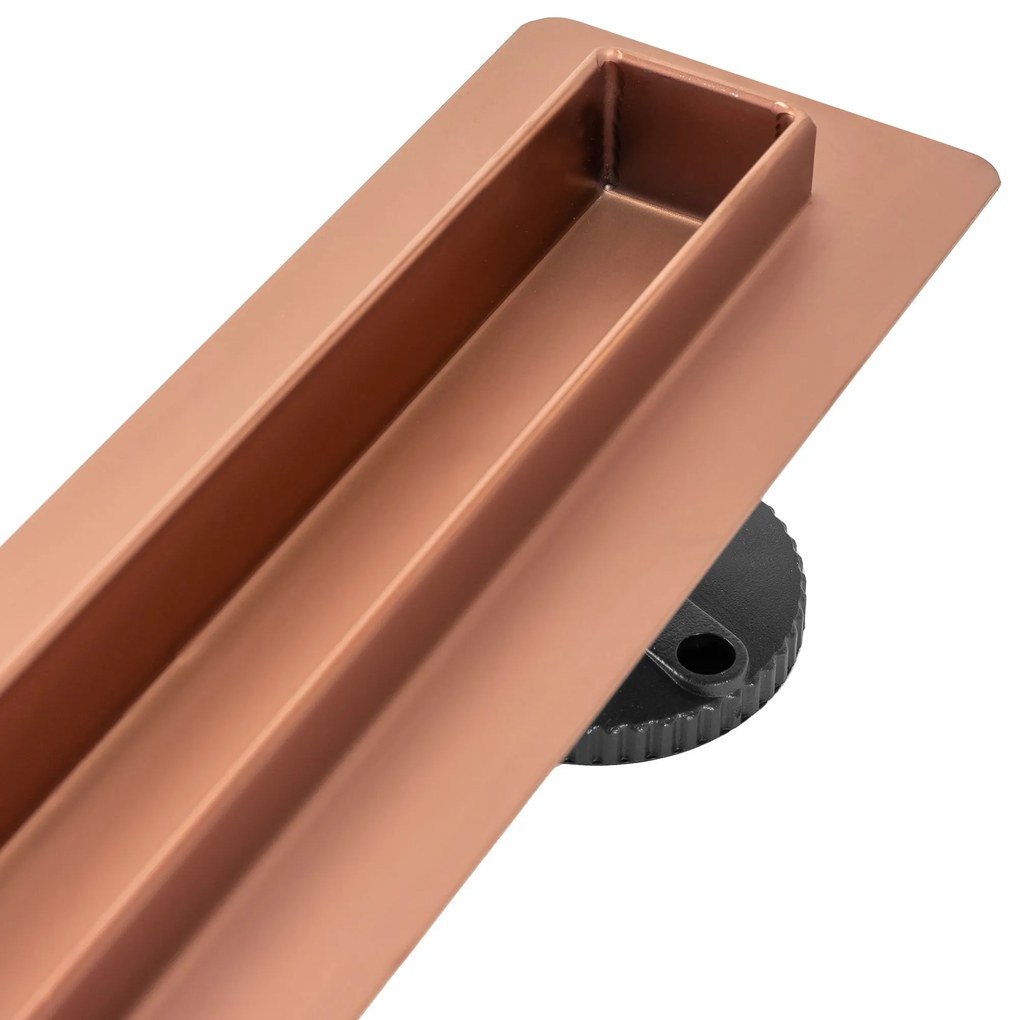 Lineáris lefolyó NEO Slim Pro szálcsiszolt réz 80