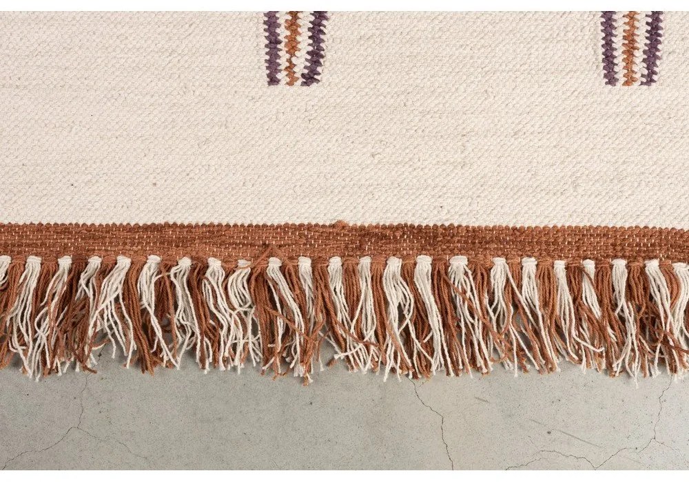 Terrakotta színű pamut szőnyeg 160x230 cm Gambit – Dutchbone