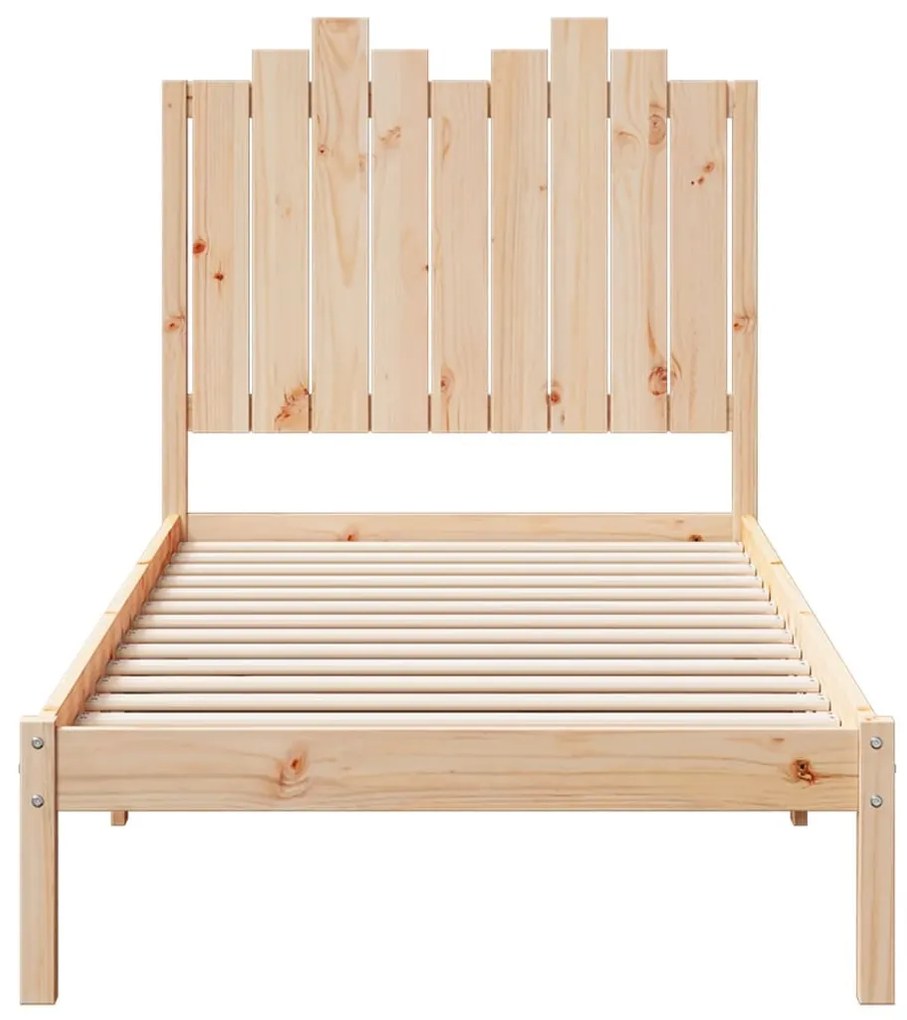 tömör fa extra hosszú ágykeret matrac nélkül 100 x 210 cm