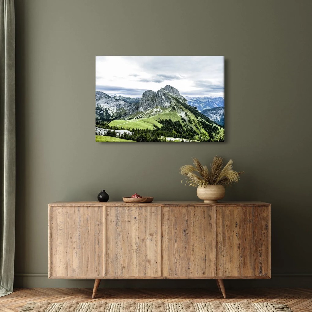 Kép - hegycsúcsok (90x60 cm)