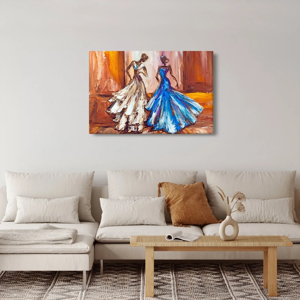 Kép - táncos, olajfestmény (90x60 cm)