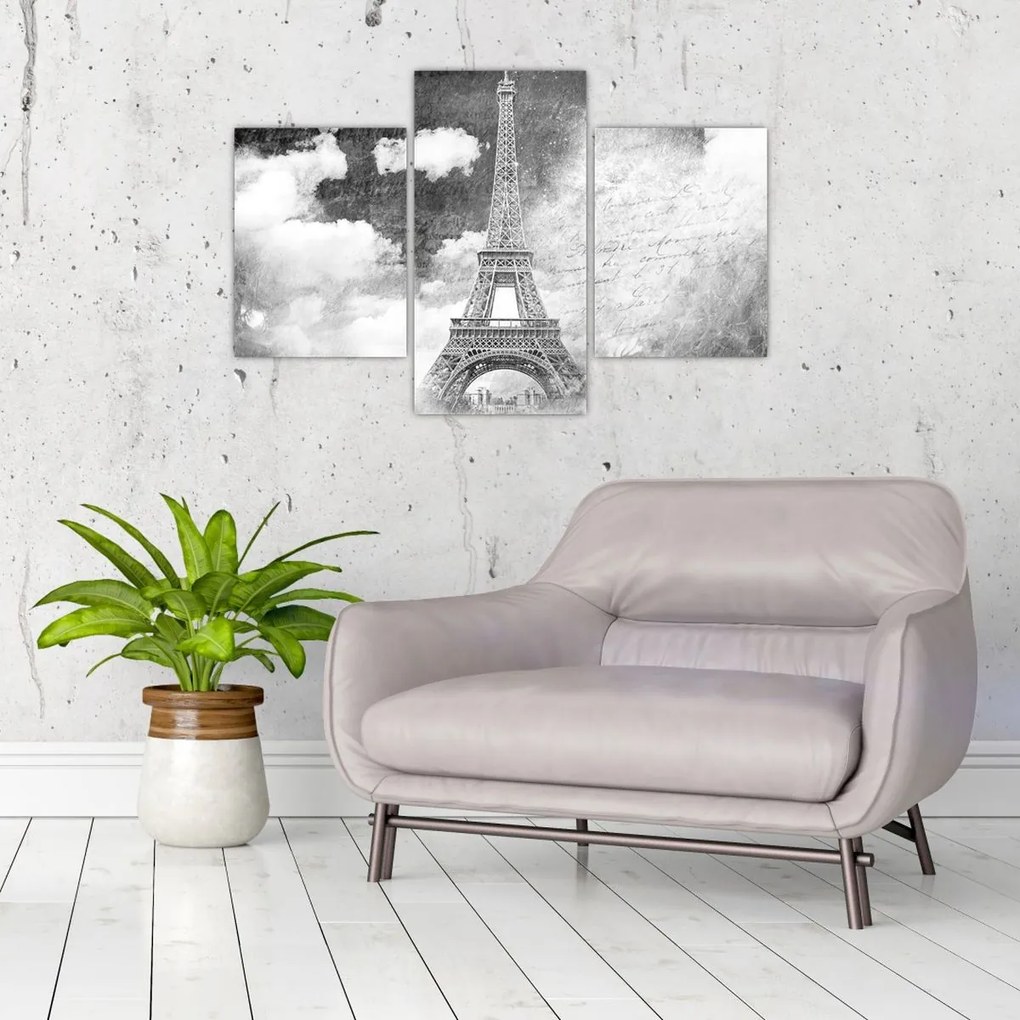 Kép - Vintage képeslap a városról N⁰3 (90x60 cm)