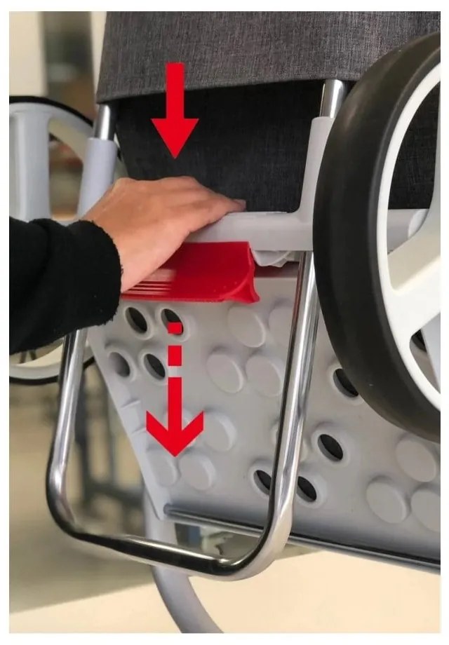 Gurulós bevásárlótáska 53 l Com Tweed Polar Black Tube – Rolser