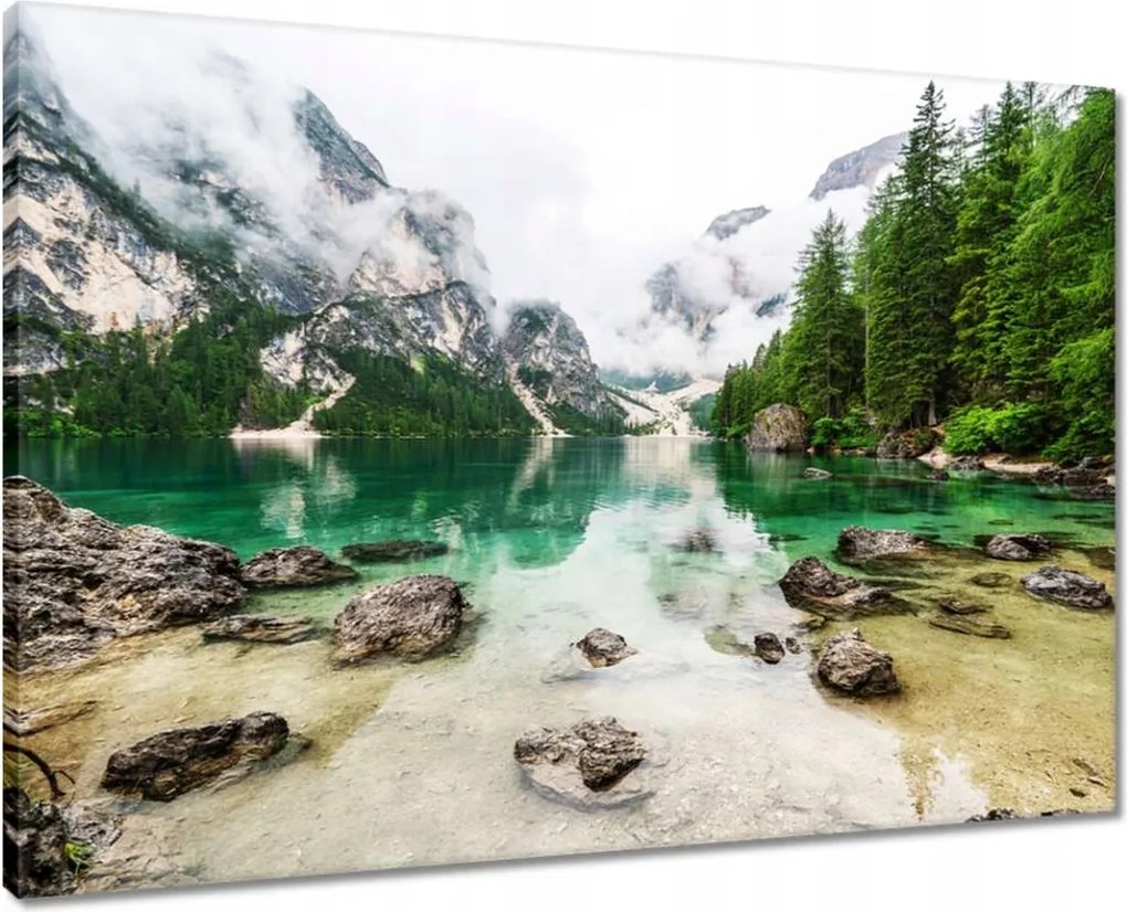 Vászonkép 70x50 Hegyi tó