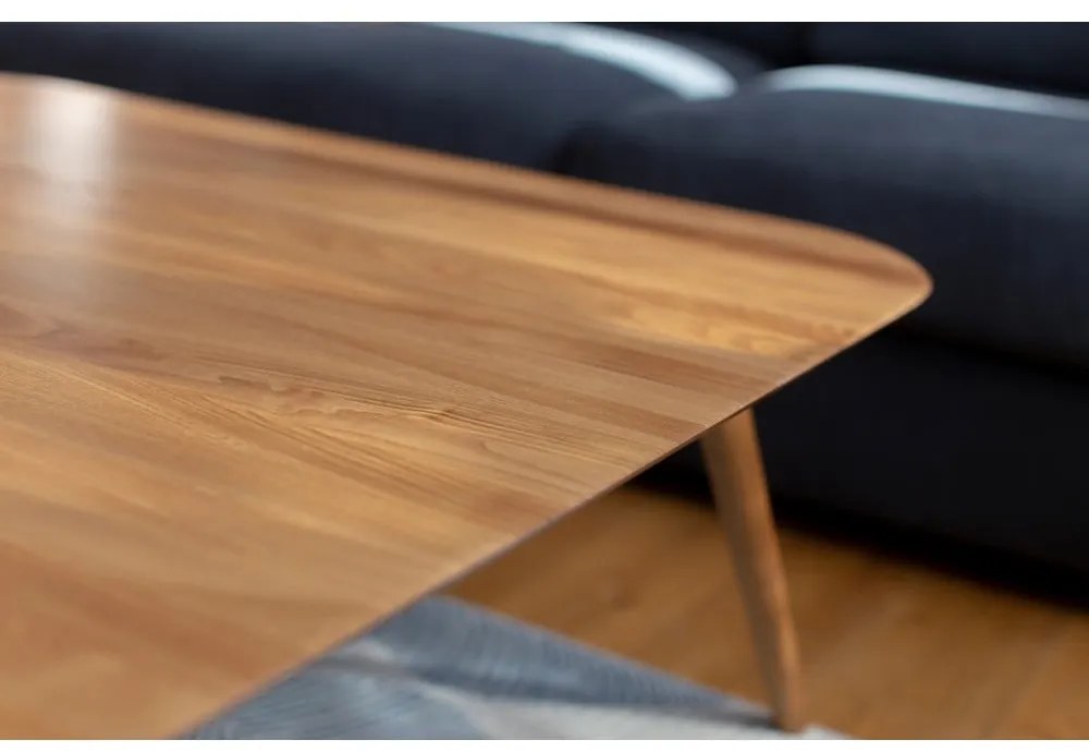 Contrast Tetra kőrisfa dohányzóasztal, 110 x 110cm - Ragaba